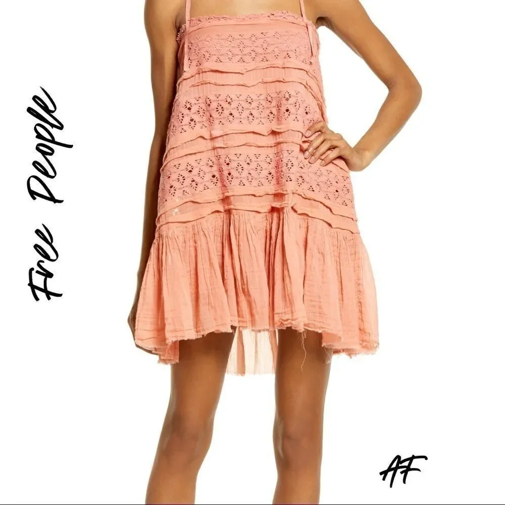 FREE PEOPLE SHAILEE SWING DRESS ROSE